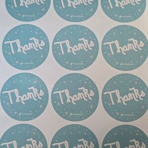 POSHMARK Thank You Stickers poshfixings poshshow Swag Posh Blue